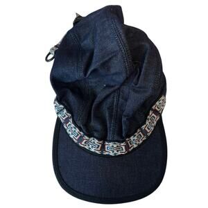 NWT Kavu Organic Strapcap Denim Hat Size L Adjustable USA Made Hiking Outdoors